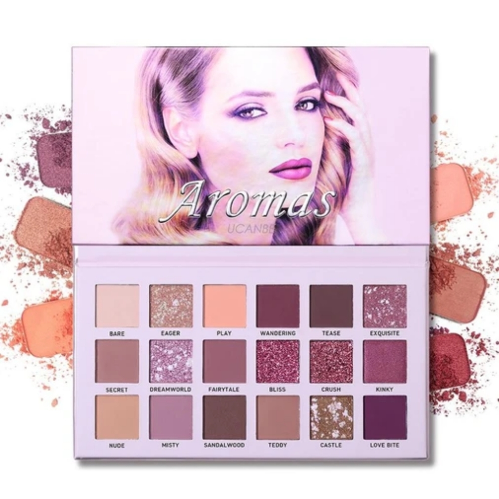 🌸UCANBE Aromas Palette 18 Color Eyeshadow - Picture 2 of 8